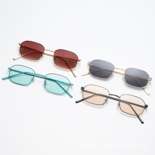 New fashion polygon small frame sunglasses, European and American trend metal sunglasses, street style sunglasses s21039